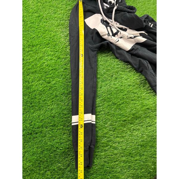 Forever 21 Alec Monopoly Richie Hoodie Mens L Black Graphic Pullover Streetwear - Picture 7 of 10